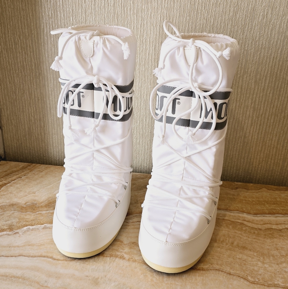 Moon Boot Icon White Snow Boots Moon Boots White Snow Boot Moon Boot White - Picture 2 of 16